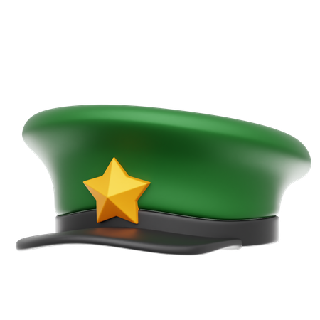 Chapeau militaire  3D Icon