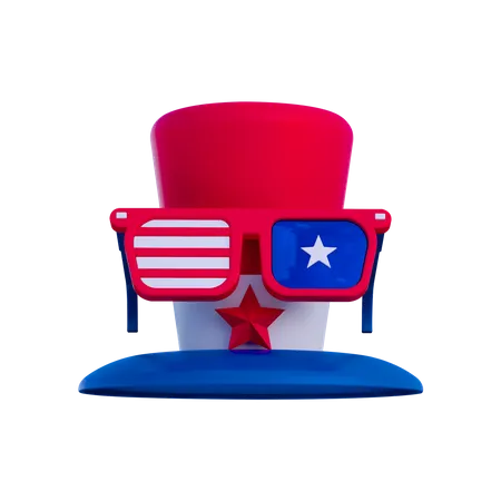 Icone 3 D Do Dia Da Independencia Americana 3D Illustration
