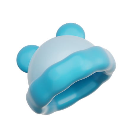 Chapéu de bebê azul  3D Icon