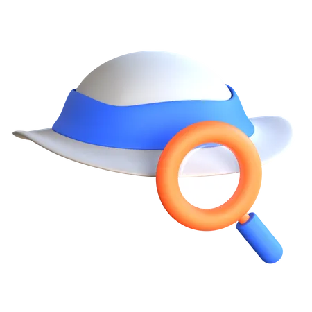 Chapéu branco  3D Icon