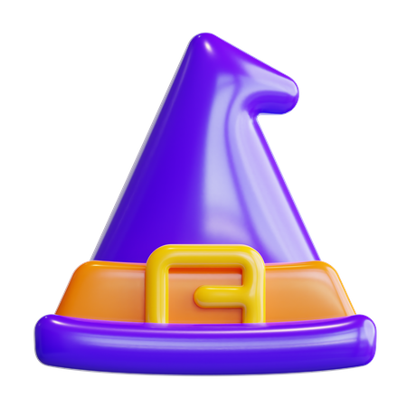 Chapéu de bruxa  3D Icon