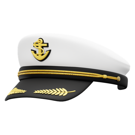 Chapéu de capitão de navio  3D Icon