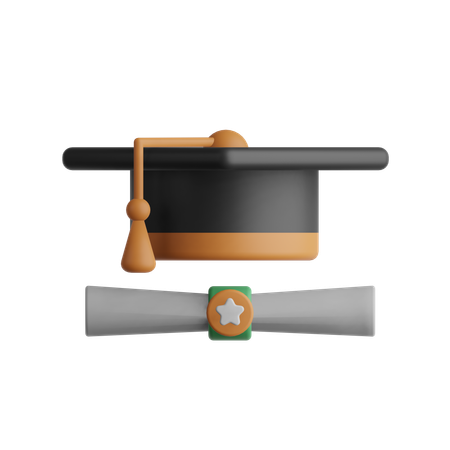 Chapéu da graduação  3D Icon