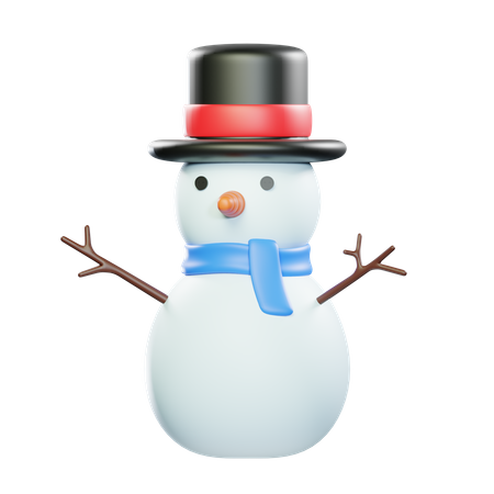 Chapéu de boneco de neve  3D Icon