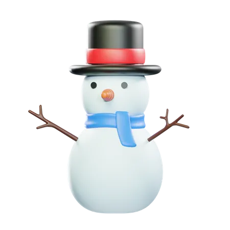 Chapéu de boneco de neve  3D Icon