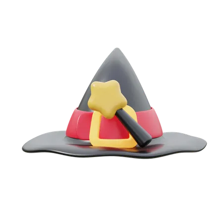 Chapéu de bruxa  3D Icon