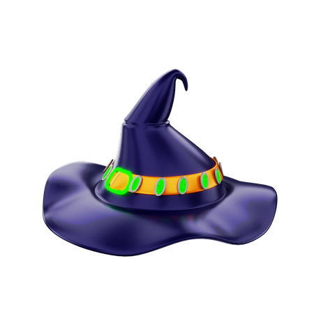 Chapéu de bruxa  3D Illustration