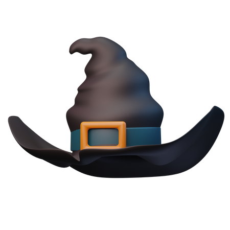 Chapéu de bruxa  3D Illustration