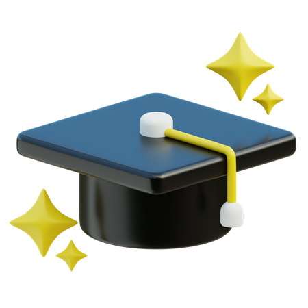Chapéu da graduação  3D Icon