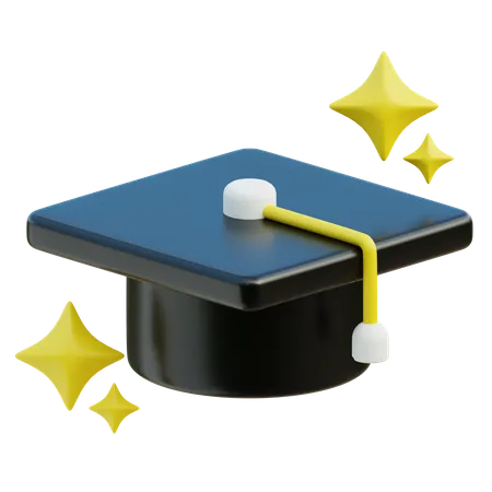 Chapéu da graduação  3D Icon