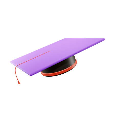 Chapéu da graduação  3D Illustration