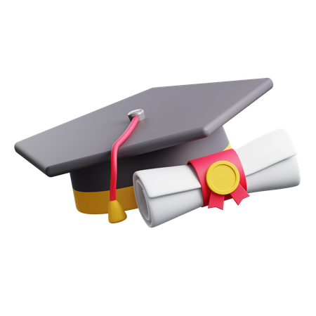Chapéu da graduação  3D Icon