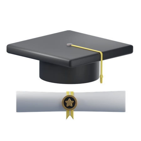 Chapéu da graduação  3D Icon