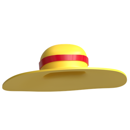 Chapéu de palha  3D Icon