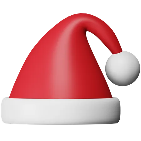 Chapéu de papai noel de natal  3D Icon