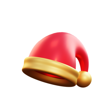 Chapéu de papai noel de natal  3D Icon