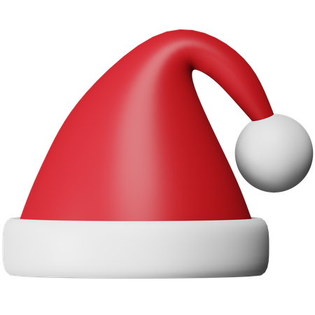 Chapéu de papai noel de natal  3D Icon