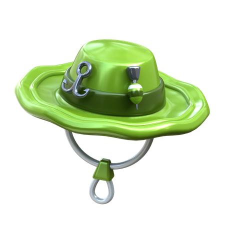 Chapéu de pesca  3D Icon