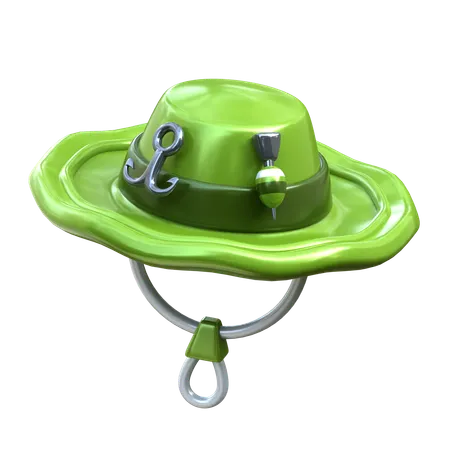 Chapéu de pesca  3D Icon