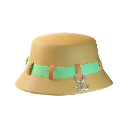 Chapéu de pesca  3D Icon