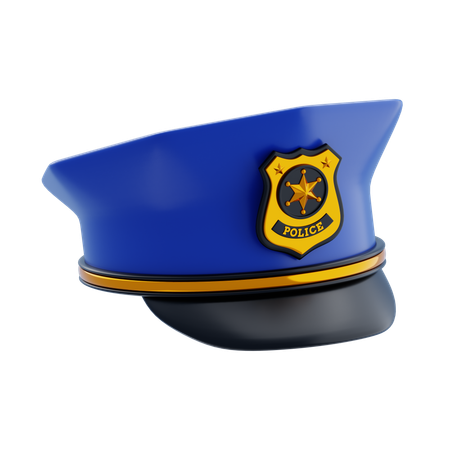 Chapéu de polícia  3D Icon