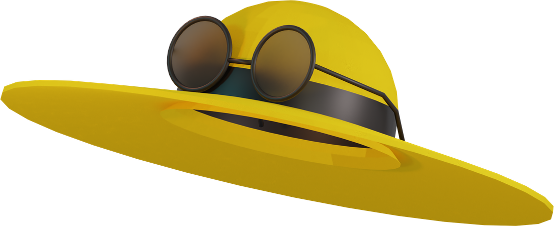 Chapéu de praia  3D Illustration