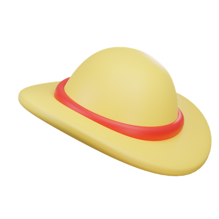 Chapéu de praia  3D Icon