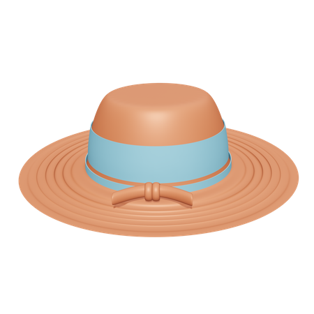 Chapéu de praia  3D Icon