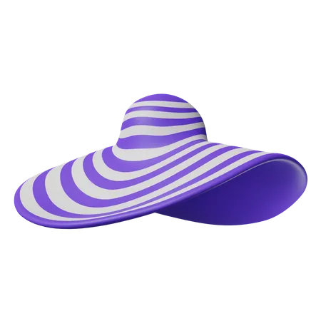 Chapéu de praia feminino  3D Icon