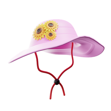 Chapéu de primavera  3D Icon