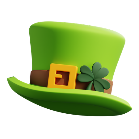 Chapéu de trevo  3D Icon