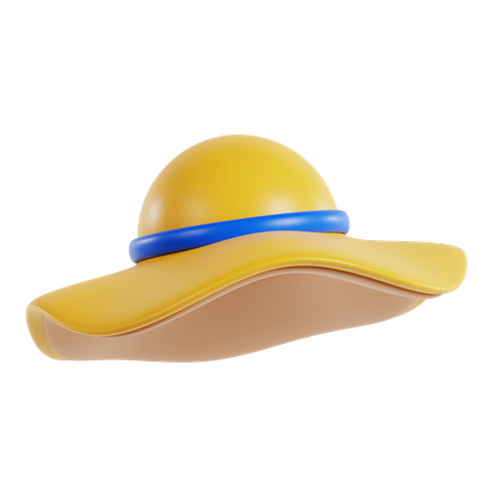 Chapéu de verão  3D Icon