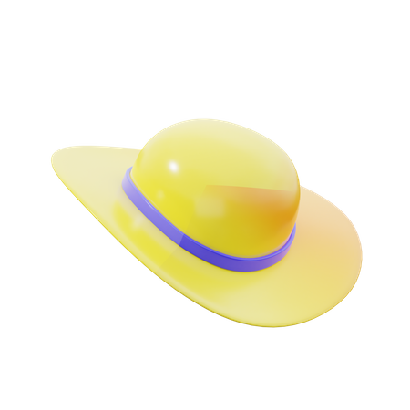 Chapéu de verão  3D Icon