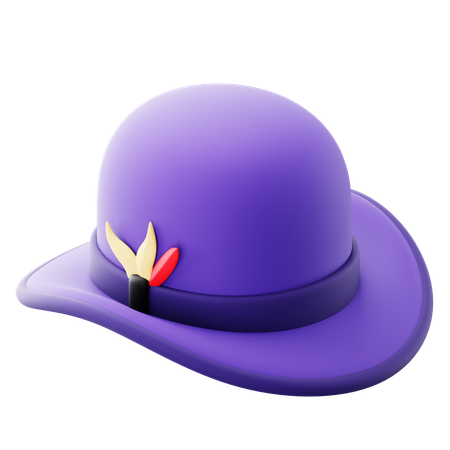 Chapéu derby  3D Icon