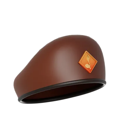 Chapéu masculino de escoteiro  3D Icon