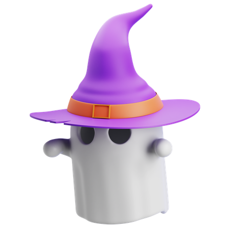 Fantasma usando chapéu  3D Icon