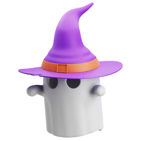 Fantasma usando chapéu  3D Icon