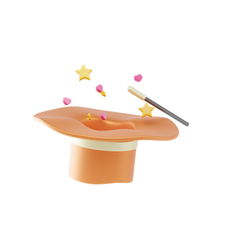 Chapéu mágico  3D Icon