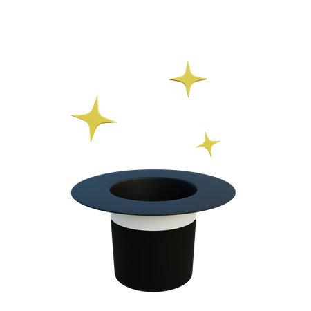 Chapéu mágico  3D Icon
