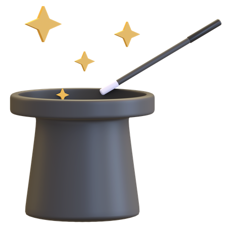 Chapéu mágico  3D Icon