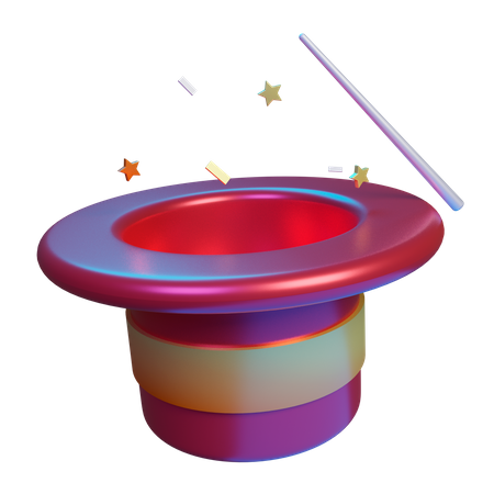 Chapéu mágico  3D Icon