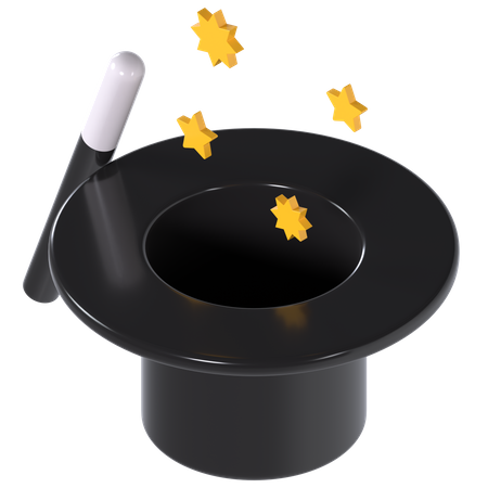 Chapéu mágico  3D Icon