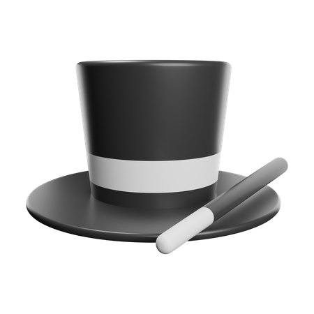 Chapéu mágico  3D Icon