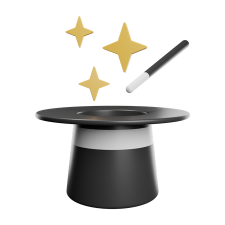 Chapéu mágico  3D Icon