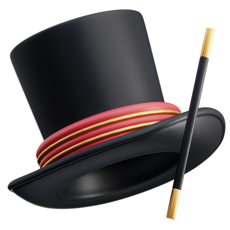 Chapéu mágico  3D Icon