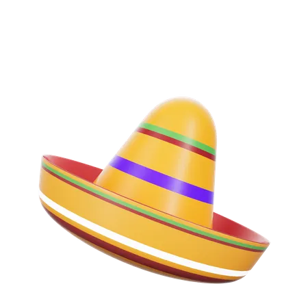 Chapéu mexicano 01  3D Icon