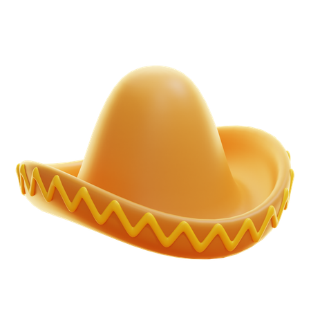 Chapéu mexicano  3D Icon