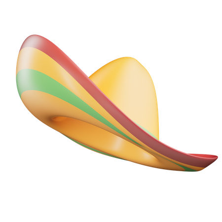 Chapéu mexicano  3D Icon