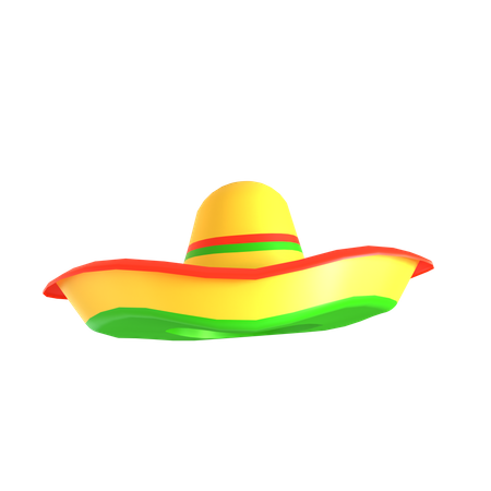 Chapéu mexicano  3D Icon