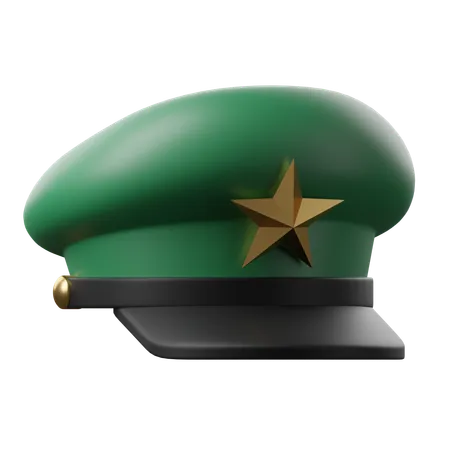 Chapéu militar  3D Icon